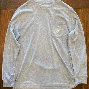 Vineyard Vines Gray Long Sleeve Kids Tee